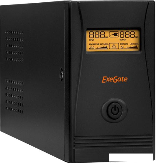 Источник бесперебойного питания ExeGate SpecialPro Smart LLB-600.LCD.AVR.C13.RJ.USB- фото