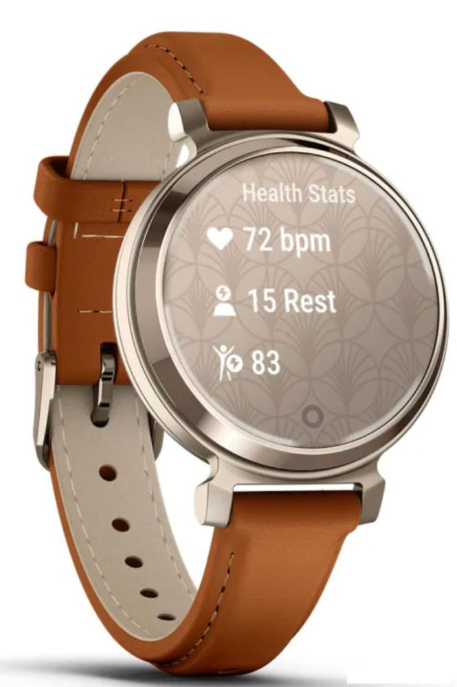 Умные часы Garmin Lily 2 Classic (кремовое золото/коричневый)- фото3