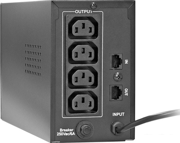 Источник бесперебойного питания ExeGate Power Back BNB-400.LED.AVR.C13.RJ- фото2