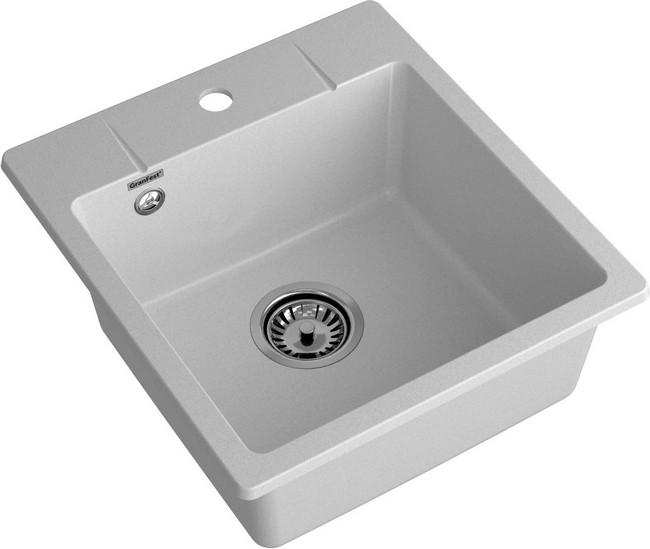 Кухонная мойка GranFest QUARZ GF-UR-245 (серый)- фото2