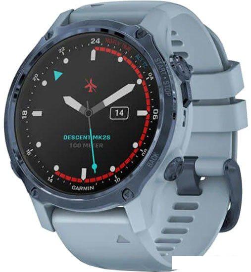 Умные часы Garmin Descent Mk2s (минеральный синий/морская волна)- фото