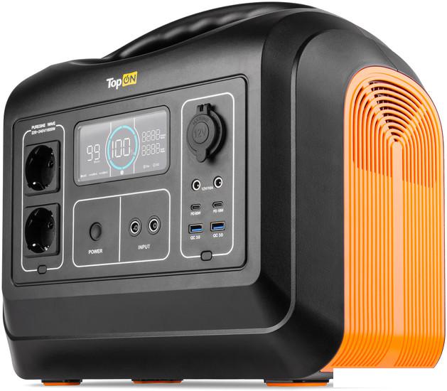 Портативная зарядная станция TopON TOP-X1800 (черный/оранжевый)- фото