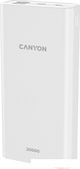 Внешний аккумулятор Canyon CNE-CPB2001W 20000mAh (белый)- фото