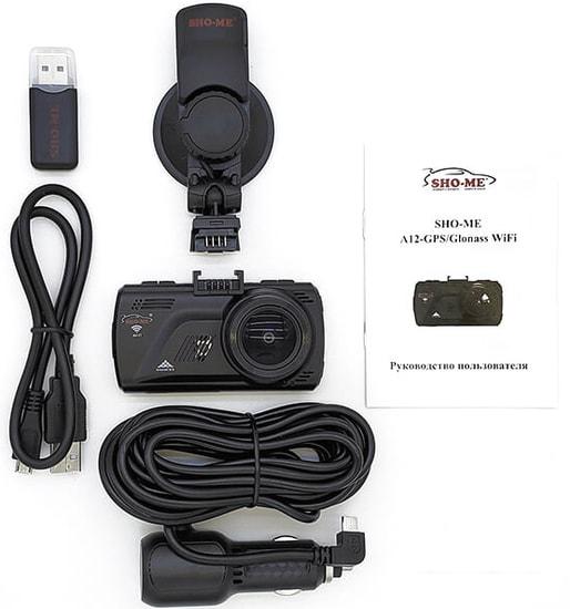 Автомобильный видеорегистратор Sho-Me A12-GPS/GLONASS WiFi- фото2