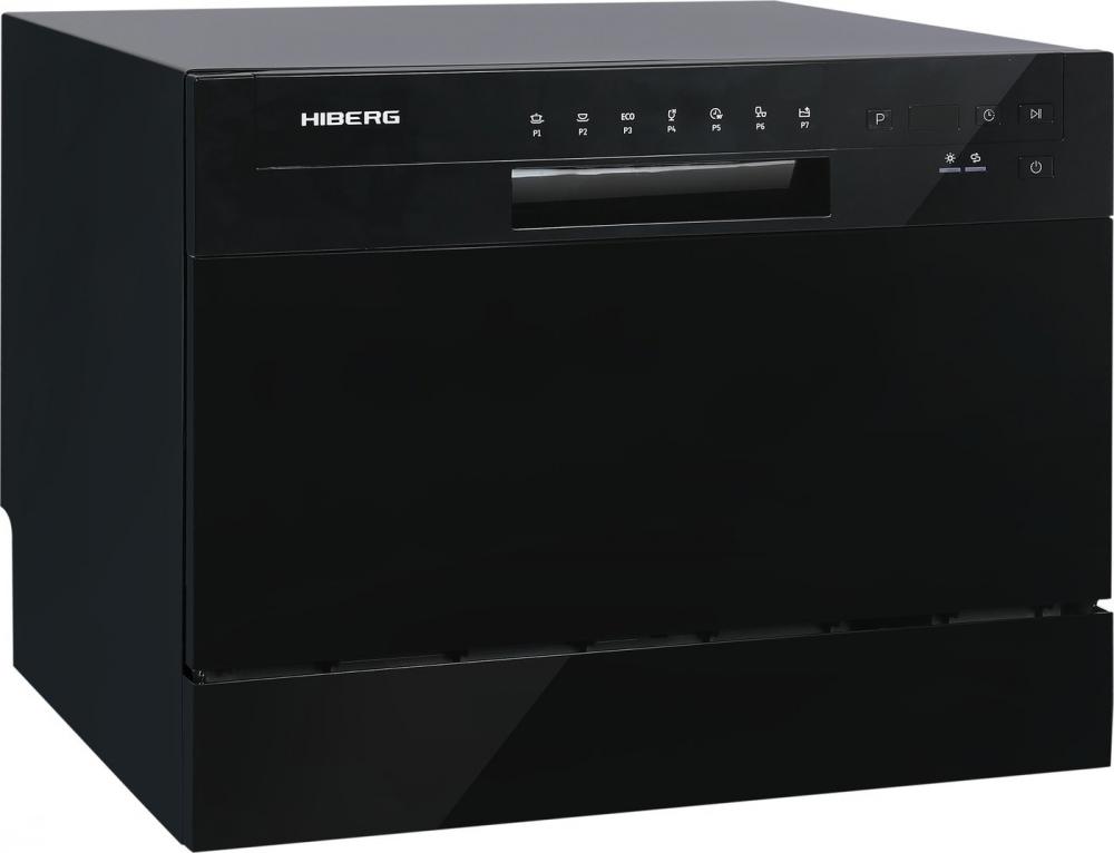 Отдельностоящая посудомоечная машина Hiberg T56 615 B- фото2