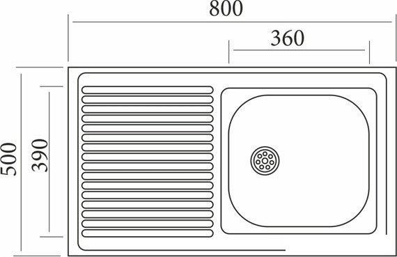 Кухонная мойка Mixline R 503443- фото2