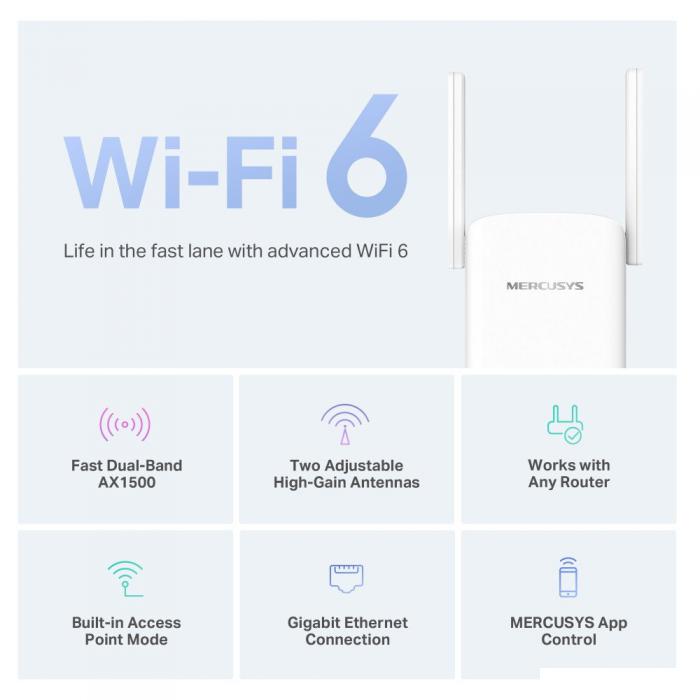 Усилитель Wi-Fi Mercusys ME60X- фото3