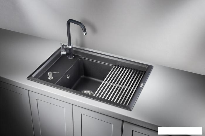 Кухонная мойка Granula KS-7305 (шварц)- фото2
