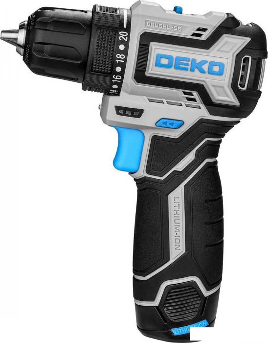 Дрель-шуруповерт Deko Loner 12V Pro 085-1011 (с 2-мя АКБ, кейс)- фото2