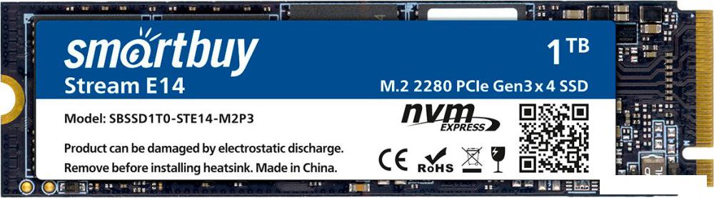 SSD SmartBuy Stream E14 1TB SBSSD1T0-STE14-M2P3- фото