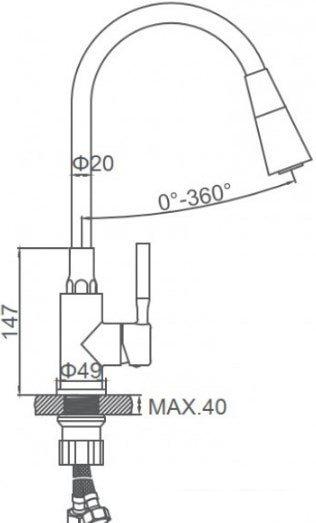 Смеситель Ledeme L74199-3- фото2