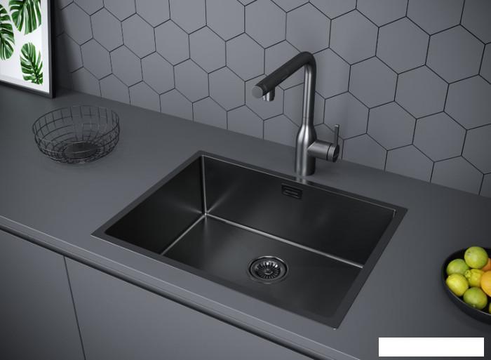 Кухонная мойка Paulmark PM215844-GM- фото3