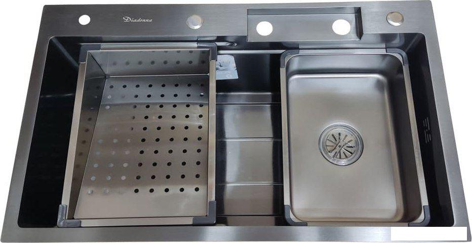 Кухонная мойка Diadonna DS7545B- фото3