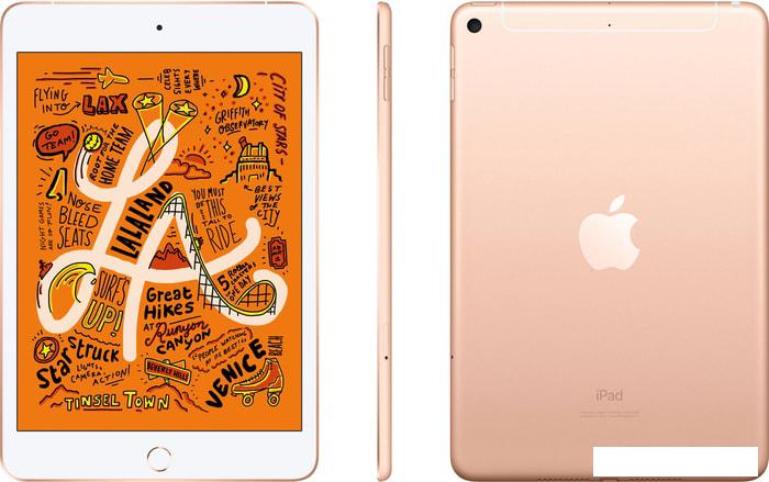 Планшет Apple iPad mini 2019 64GB LTE MUX72 (золотой)- фото3