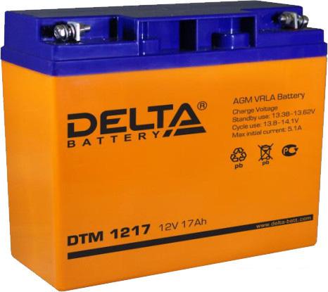 Аккумулятор для ИБП Delta DTM 1217 (12В/17 А·ч)