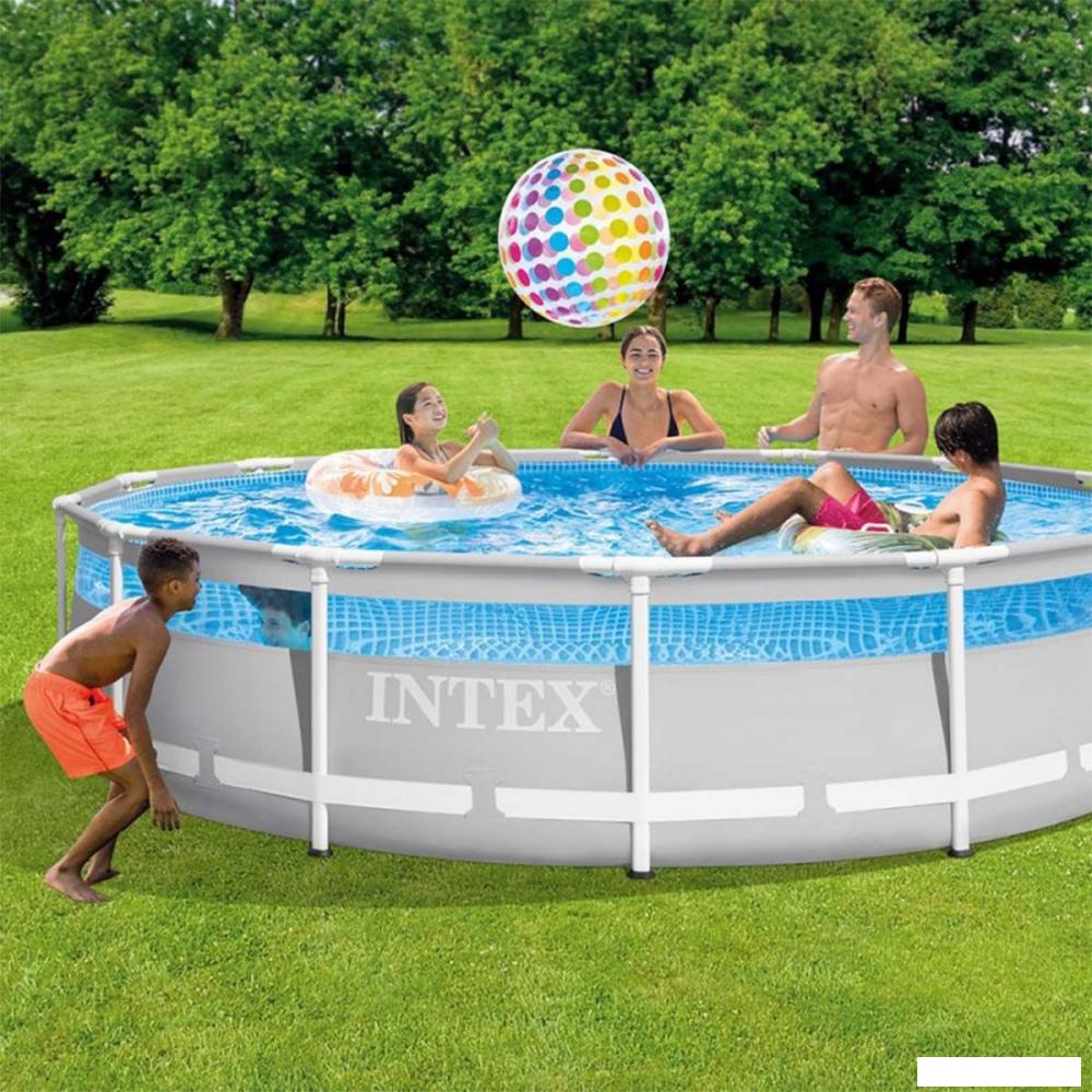 Каркасный бассейн Intex Prism Frame Clearview 26722 (427х107)- фото4