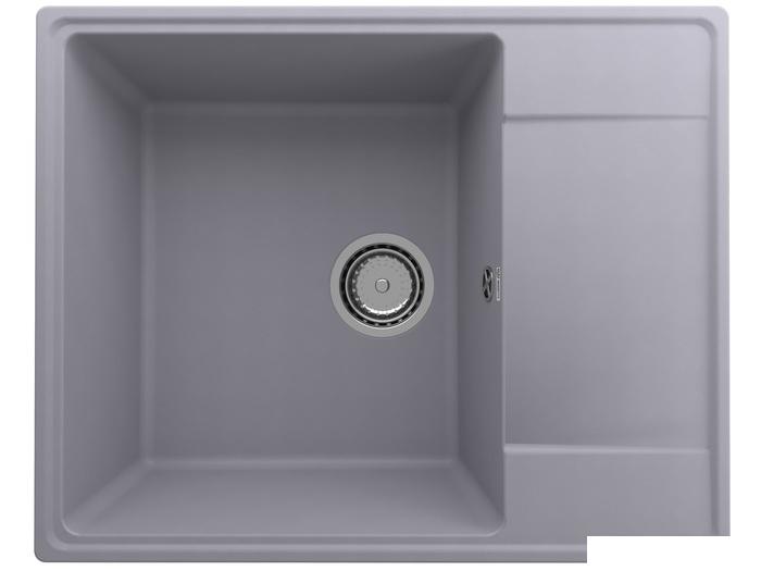 Кухонная мойка Ulgran QUARTZ Prima 605-05 (бетон)- фото