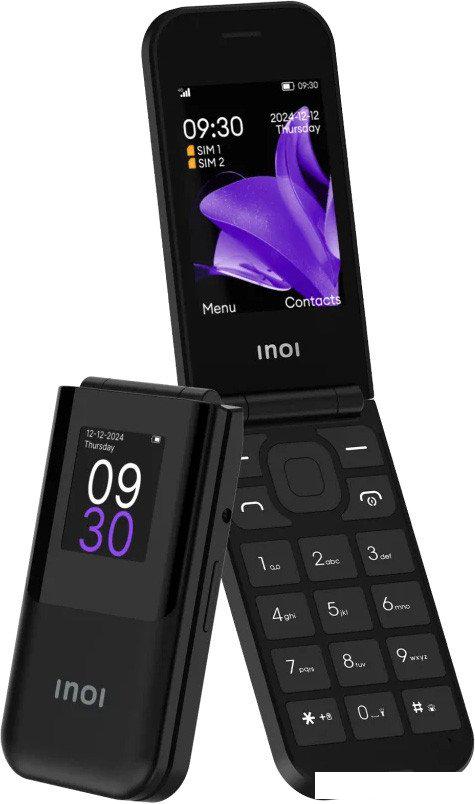 Телефон Inoi 284 Flip 4G (черный)- фото