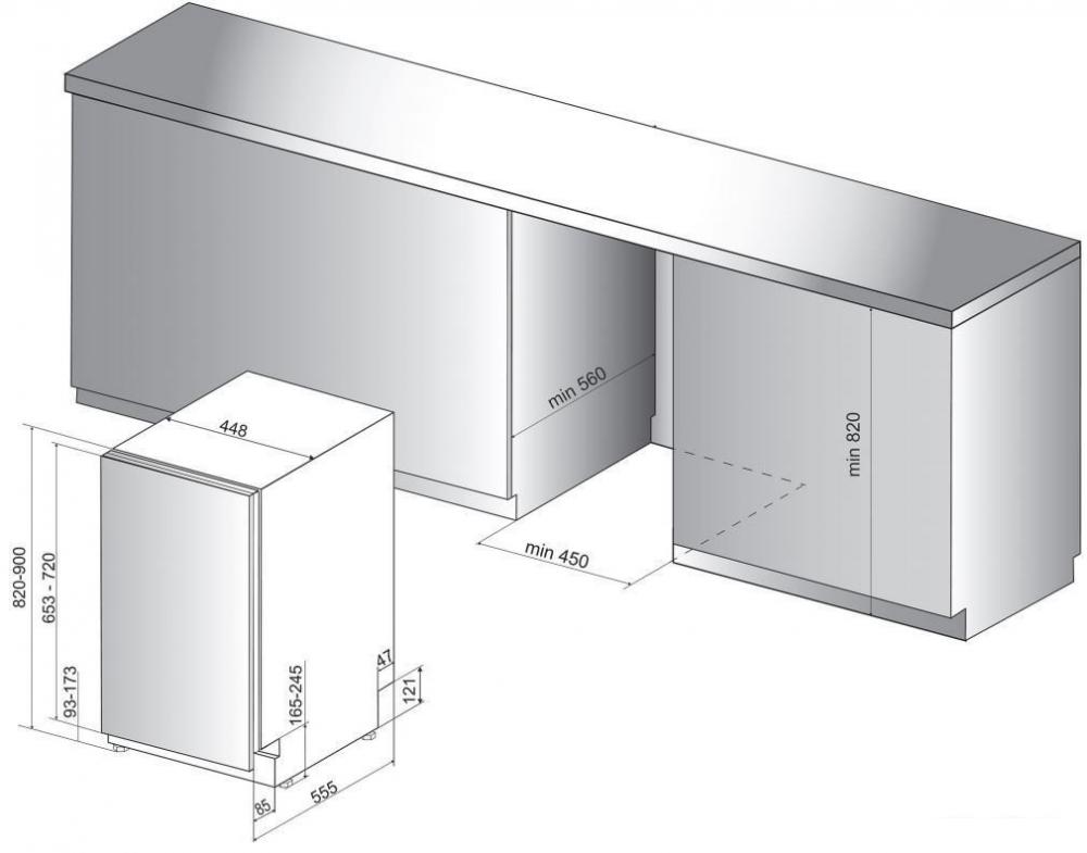 Посудомоечная машина Whirlpool WSIO 3T223 PCE X- фото2