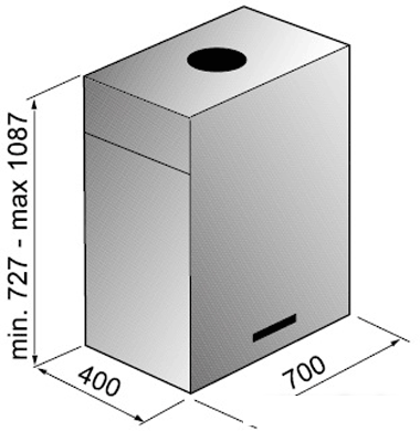 Кухонная вытяжка Korting KHA7950X Cube- фото2