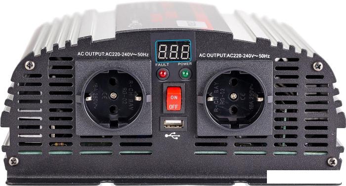 Автомобильный инвертор GEOFOX MD 1500W/24v- фото4