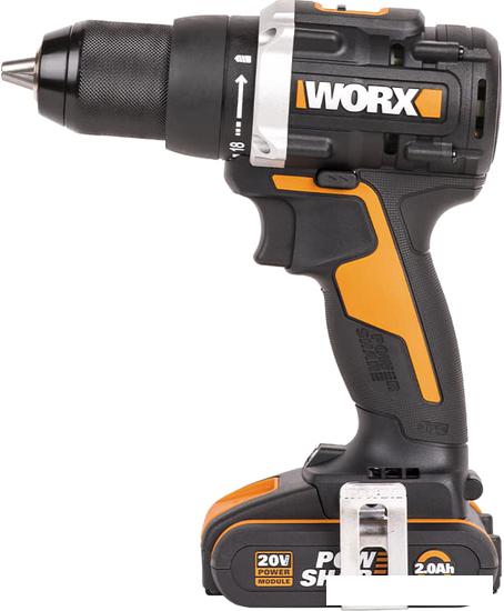 Дрель-шуруповерт Worx WX102 (с 2-мя АКБ, кейс)- фото2
