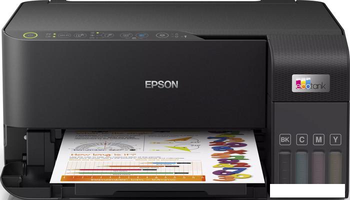 МФУ Epson EcoTank L3550 (ресурс стартовых контейнеров 6600/5900, контейнер 103)- фото