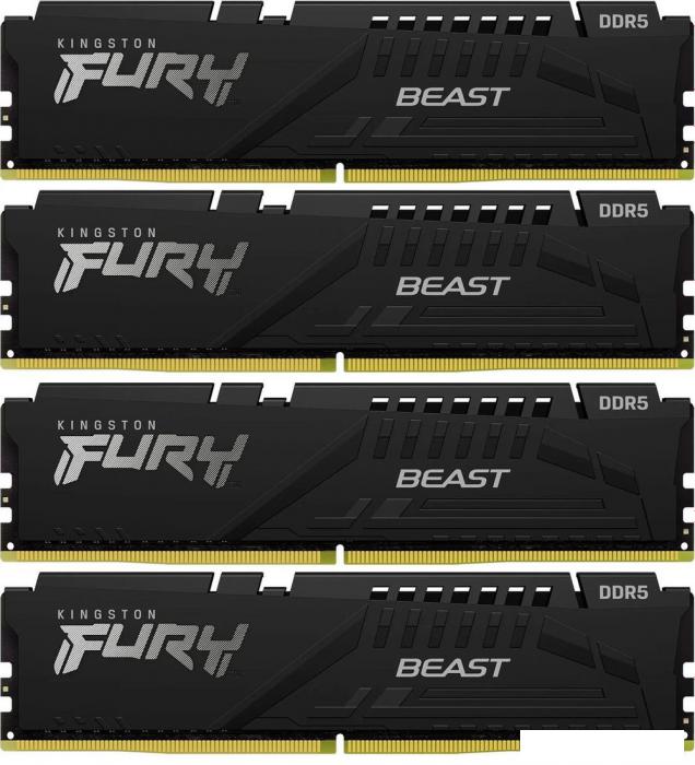 Оперативная память Kingston FURY Beast 4x16ГБ DDR5 6000 МГц KF560C40BBK4-64- фото2