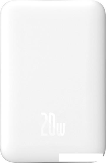 Внешний аккумулятор Baseus Magnetic Mini Air Wireless Fast Charge Power Bank 20W 10000mAh (белый)- фото