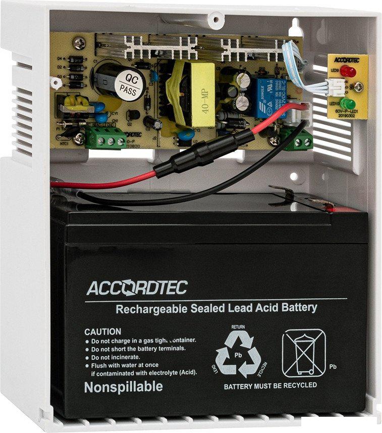 Источник бесперебойного питания AccordTec ББП-60 исп. 1 (пластик белый)- фото4