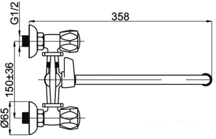 Смеситель Rubineta R-1 Globo (K)- фото4
