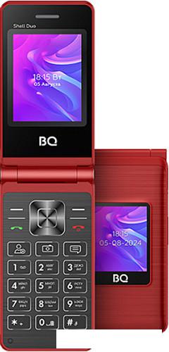 Кнопочный телефон BQ BQ-2412 Shell Duo (красный)- фото