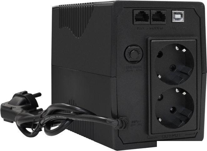 Источник бесперебойного питания ExeGate SpecialPro UNB-600.LED.AVR.2SH.RJ.USB EX292764RUS- фото2