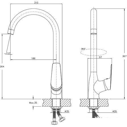 Смеситель Esko St.-Petersburg Spb 519- фото2