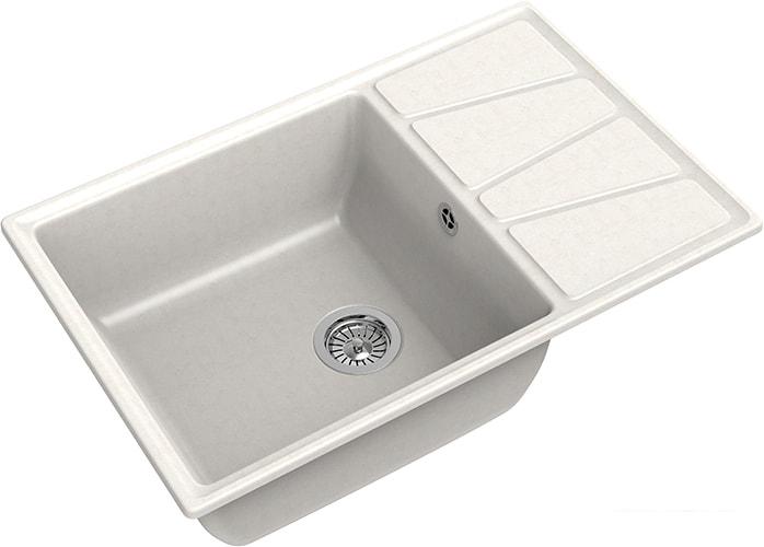 Кухонная мойка GranFest GF-V-780L (белый)- фото