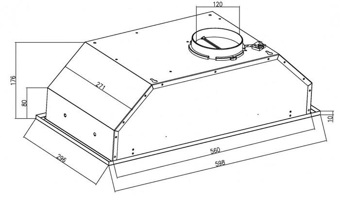 Кухонная вытяжка Schtoff Elemento 60 (черный)- фото3