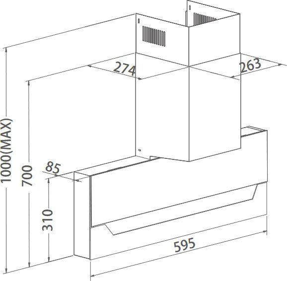 Кухонная вытяжка Haier HVX-W682CBX- фото3