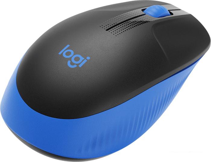 Мышь Logitech M190 (черный/синий)- фото4