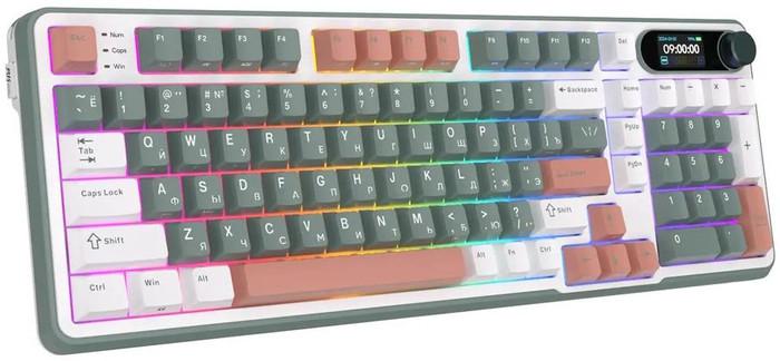 Клавиатура Royal Kludge RK-S98 RGB Camping (RK Chartreuse)- фото4