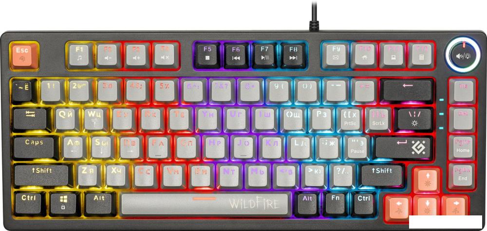 Клавиатура Defender Wildfire GK-213 (серый/черный)