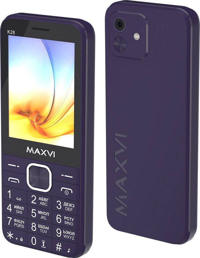 Телефон Maxvi K28 (фиолетовый)- фото