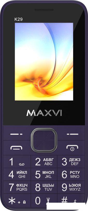 Телефон Maxvi K29 (фиолетовый)- фото3