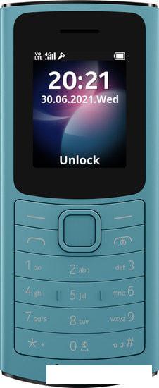 Кнопочный телефон Nokia 110 4G Dual SIM (бирюзовый)- фото2