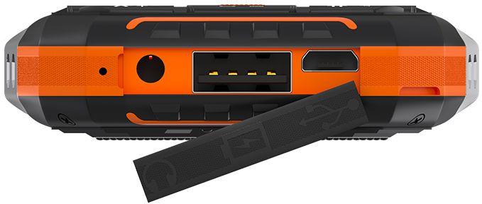 Кнопочный телефон Maxvi T101 (оранжевый)- фото3