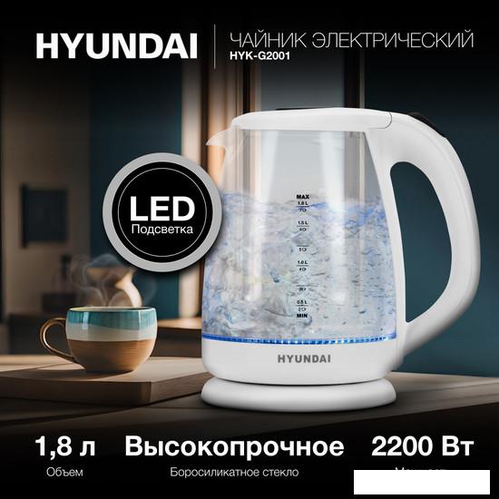 Электрический чайник Hyundai HYK-G2001- фото
