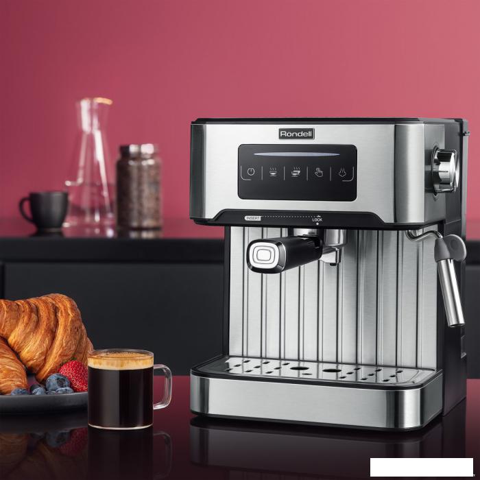 Рожковая помповая кофеварка Rondell RDE-1106- фото4