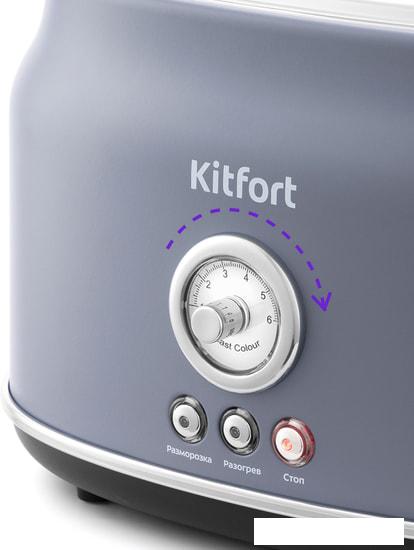 Тостер Kitfort KT-2038-3 (серый)- фото3