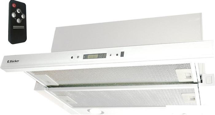 Кухонная вытяжка Backer TH60CL-2F200-SHINY WHITE RC- фото