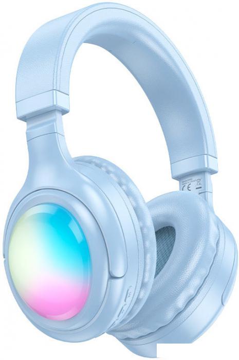 Наушники Hoco W48 (голубой)- фото