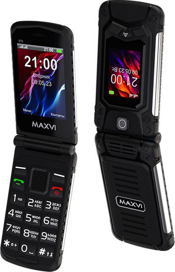 Кнопочный телефон Maxvi E10 (черный)- фото